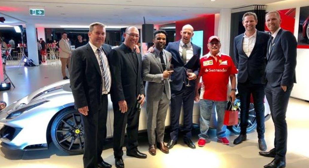 Reitsma attended the launch party of Ferrari North Shore