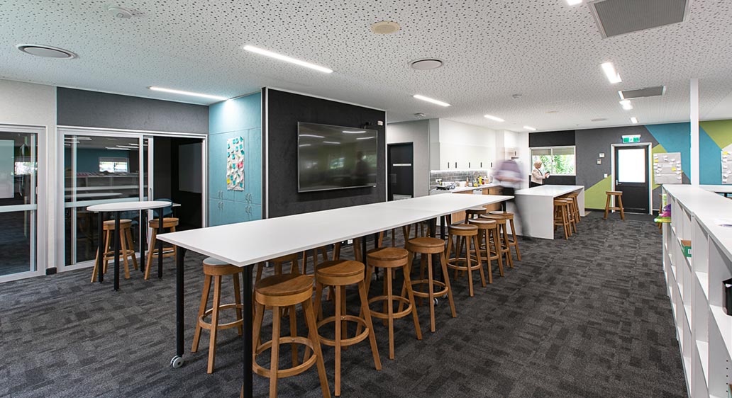 St John Paul II Catholic College – Staff room refurbishment, Quakers Hill NSW