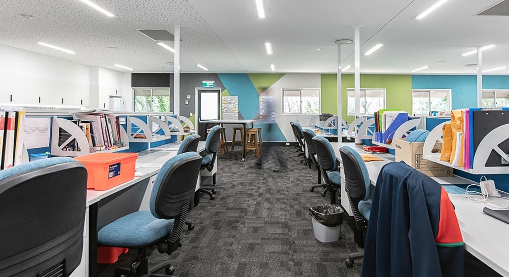 St John Paul II Catholic College – Staff room refurbishment, Quakers Hill NSW