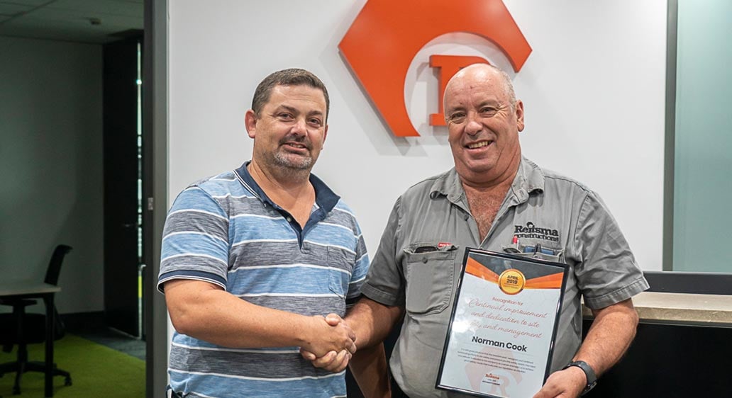 April Safety Award Winner – Norman Cook