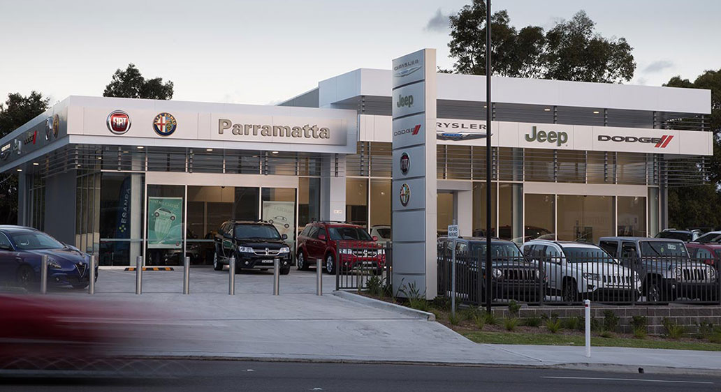 Chrysler, Jeep, Alfa, Fiat and Dodge Showrooms, Parramatta NSW