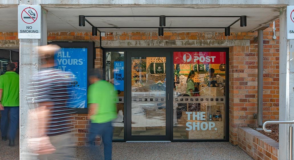 University Merchandising Store Fitout at the University of Newcastle, Callaghan Campus.