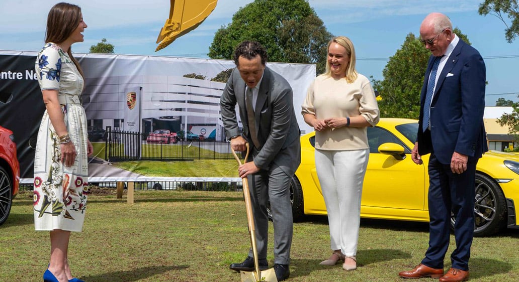 Porsche Centre Newcastle ground-breaking ceremony