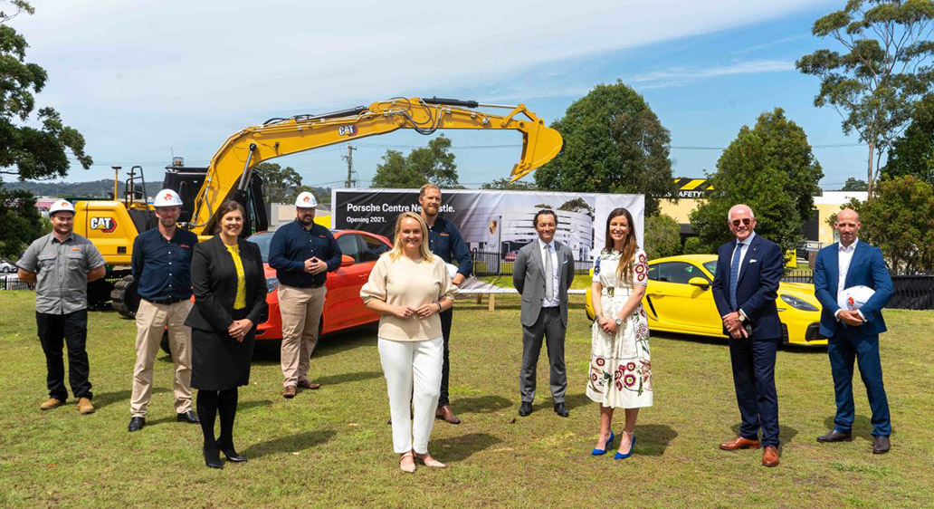 Porsche Centre Newcastle ground-breaking ceremony