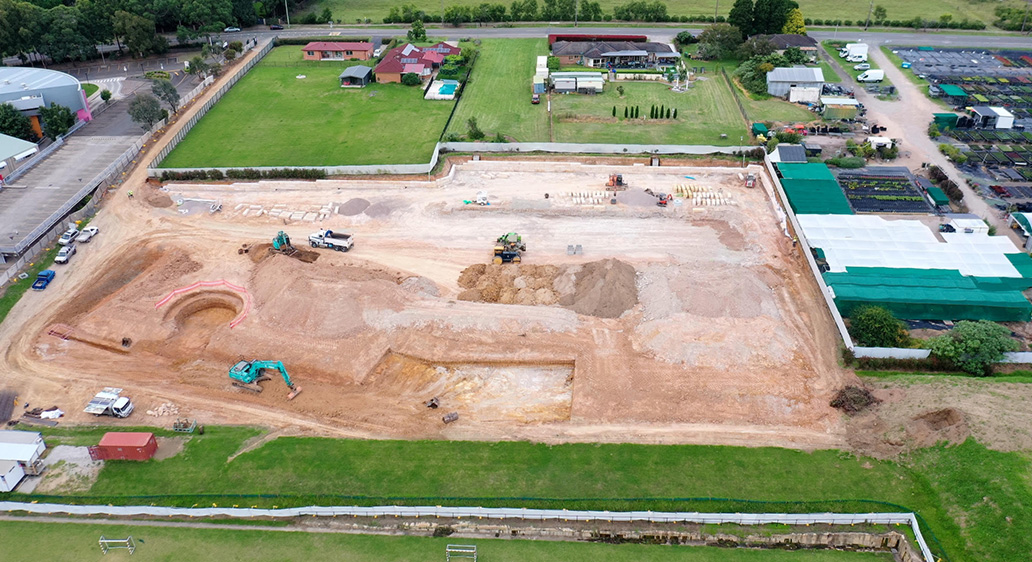 Groundworks are well underway at New Hope School – Pacific Hills Grammar School, Dural NSW