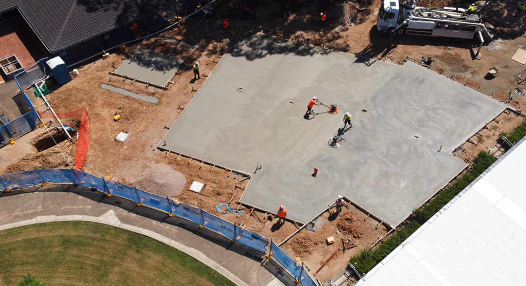 Another successful pour at Tyndale Christian School, Blacktown NSW