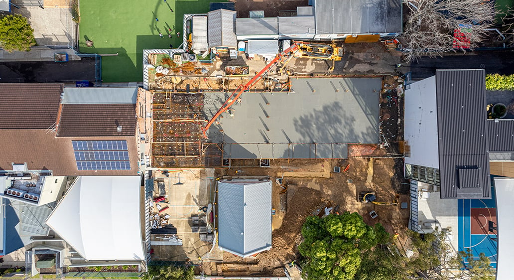 Project Update – St George Christian School – Ground Floor Slab Poured