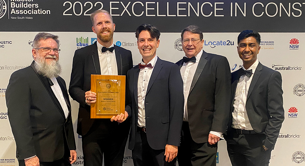 Reitsma wins two Master Builders Awards (Sydney Region)