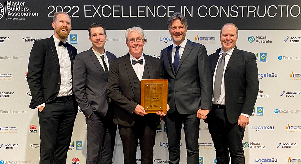 Reitsma wins two Master Builders Awards (Sydney Region)