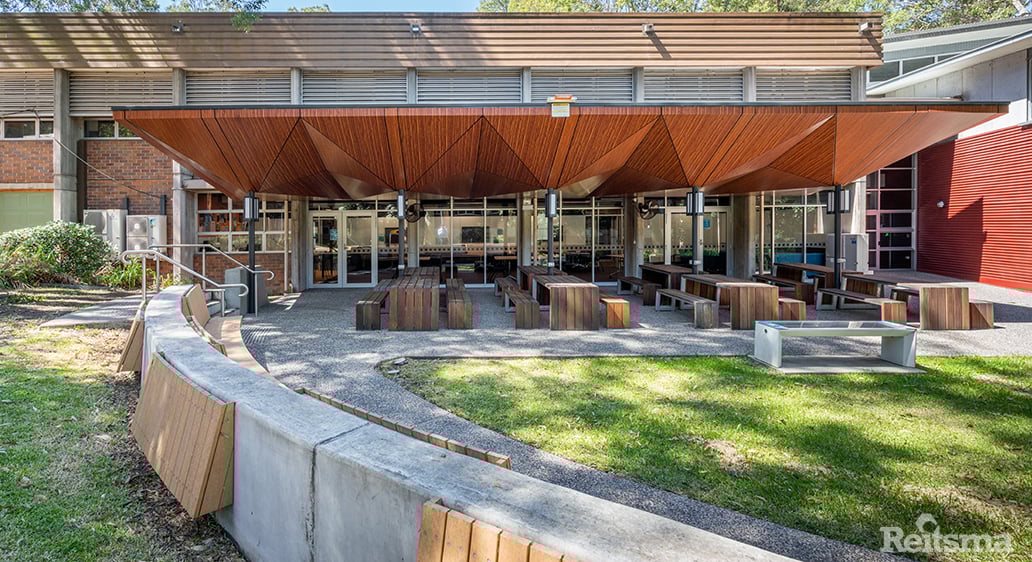 Facade upgrade works at the University of Newcastle