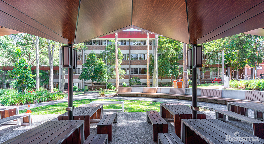 Facade upgrade works at the University of Newcastle