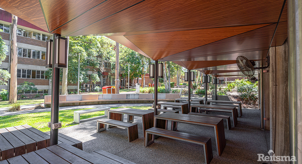 Facade upgrade works at the University of Newcastle