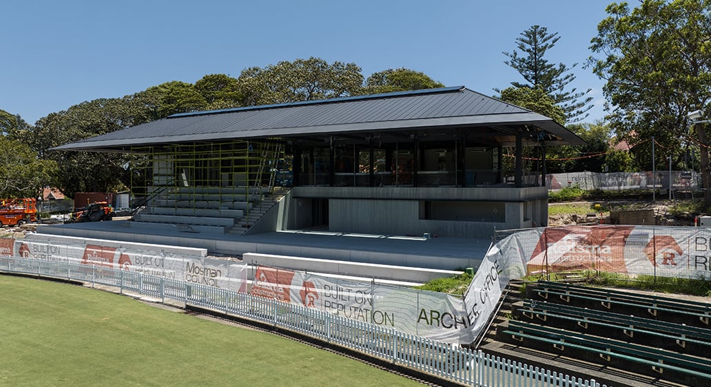 Project update – Allan Border Oval Pavillion, Mosman