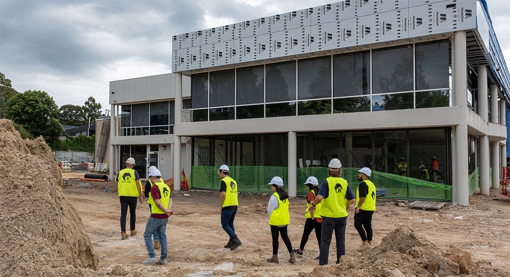 Estimating team meeting on site