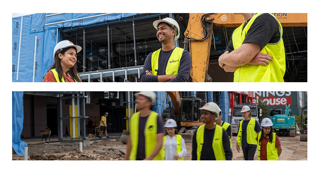 Estimating team meeting on site