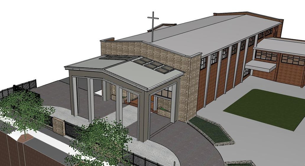 New project won: Porte Cochere at Sacred Heart Parish, Cabramatta NSW