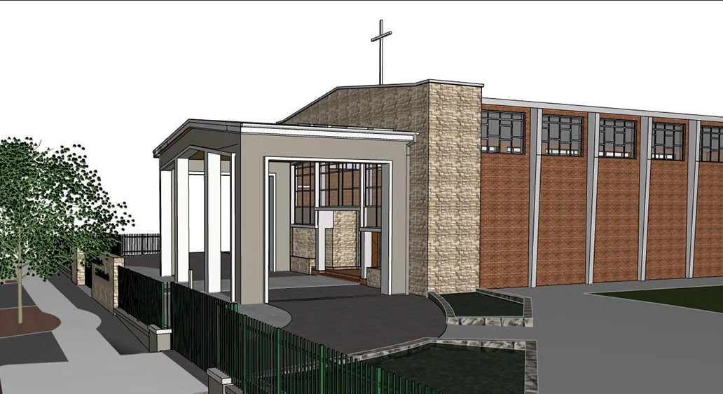New project won: Porte Cochere at Sacred Heart Parish, Cabramatta NSW