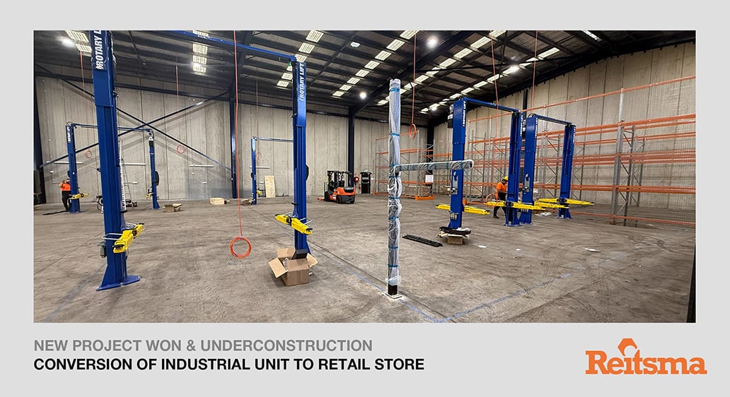 New project won: Conversion of Industrial Unit to Retail store