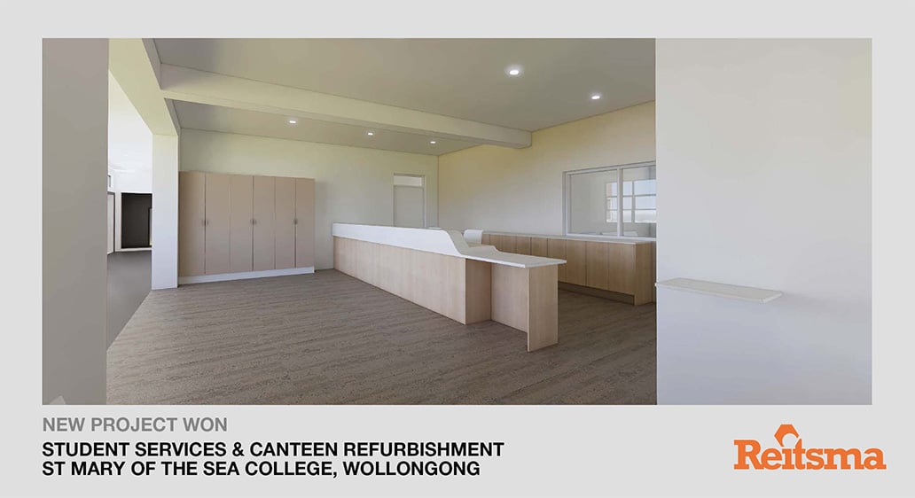 New project won: Student Services Refurbishment – St Mary Star of the Sea College, Wollongong